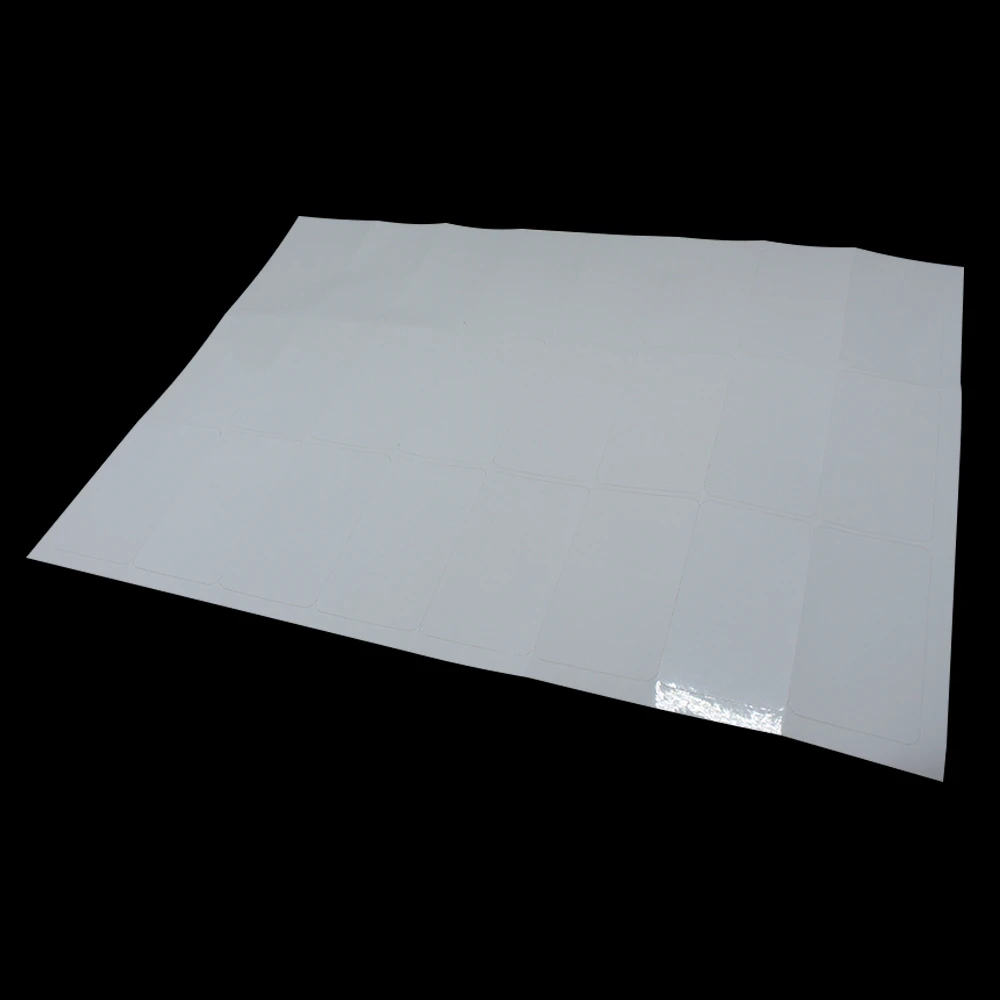 50sheets/lot Shiny White Blank A4 Kraft Paper Self Adhesive Label