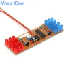 Red Blue Double Color Flashing Lights Kit Strobe NE555 + CD4017 Practice Learning DIY Kits Electronic Suite Design ► Photo 3/6