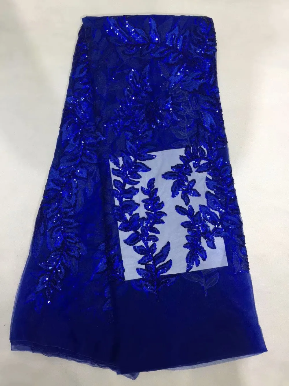 

2018 Selling Nigerian French Net Lace Fabric Embroidered Sequins Tulle Lace Latest African Lace Fabrics