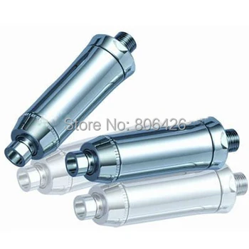 

Chlorine free shower head filter with combined Calcium Sulfite&Activated Carbon to wippe off chemical/offer Soft skincare water