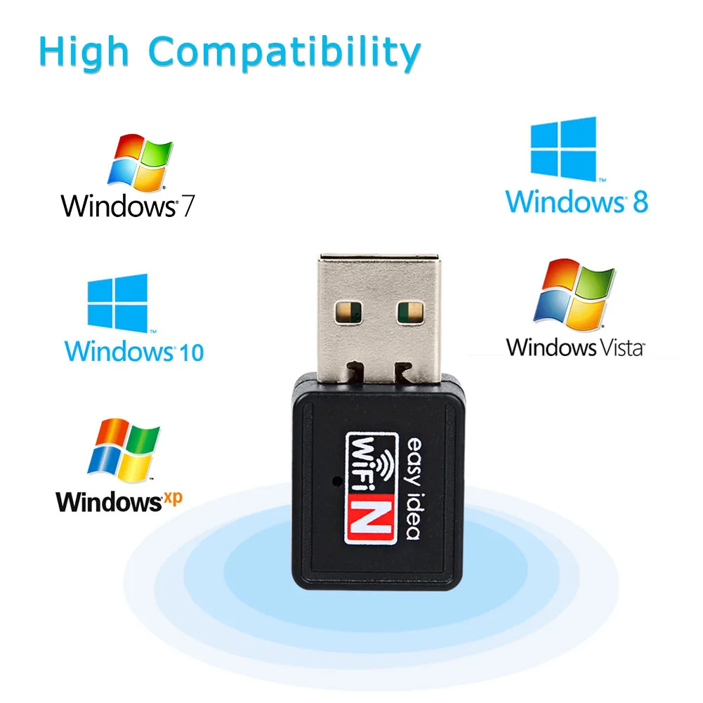 USB Wifi адаптер 150mbps антенна мини Сетевая карта беспроводной приемник 2 4G 802 11g/b/n ПК LAN