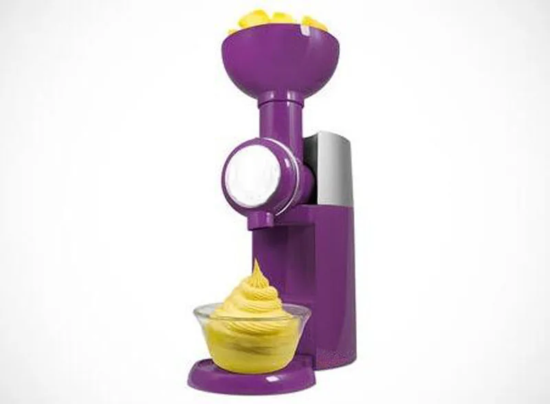 Популярные дома автоматический Фруктового мороженого бытовые мини-электрическая машина мороженого для детей DIY Мороженое Прохладный - Цвет: violet