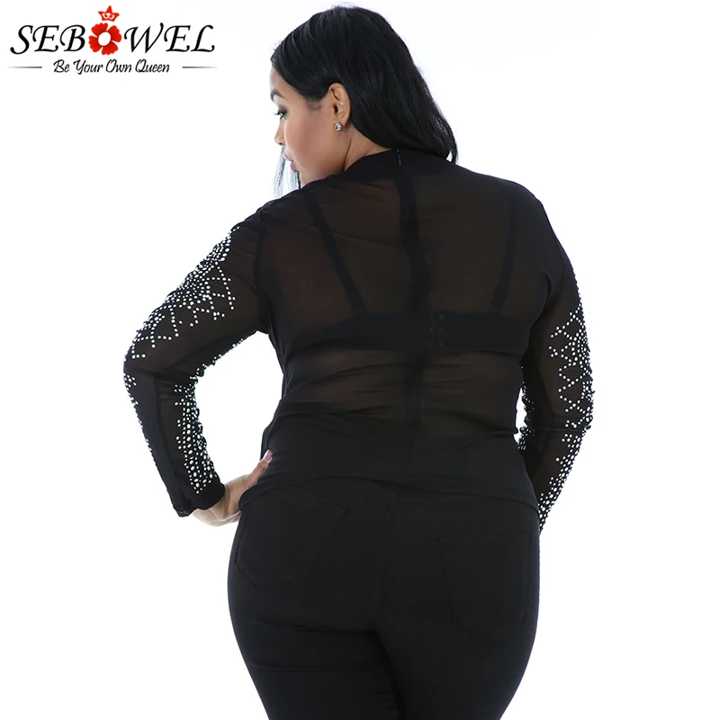 Black-Iridescent-Stones-Long-Sleeves-Plus-Top-LC25893-2P-3 