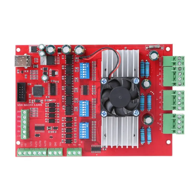 

MACH3 CNC USB 100Khz Breakout Board 3 Axis Interface Driver Motion Controller