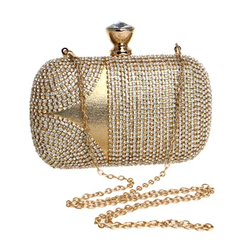 

Rhinestones Women Evening Bags Mixed Color Lady Clutch For Party Wedding Wallets Small Chain Shoulder Handbags