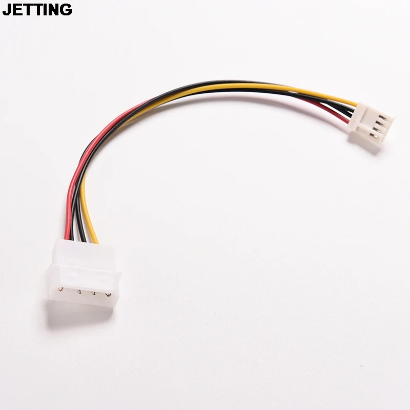 4pin ide امدادات الطاقة إلى مرن محركات النفث 1 قطعة محول كابل الكمبيوتر pc 4 وعاء كبير 4 وعاء صغير التيار مرنة موصل