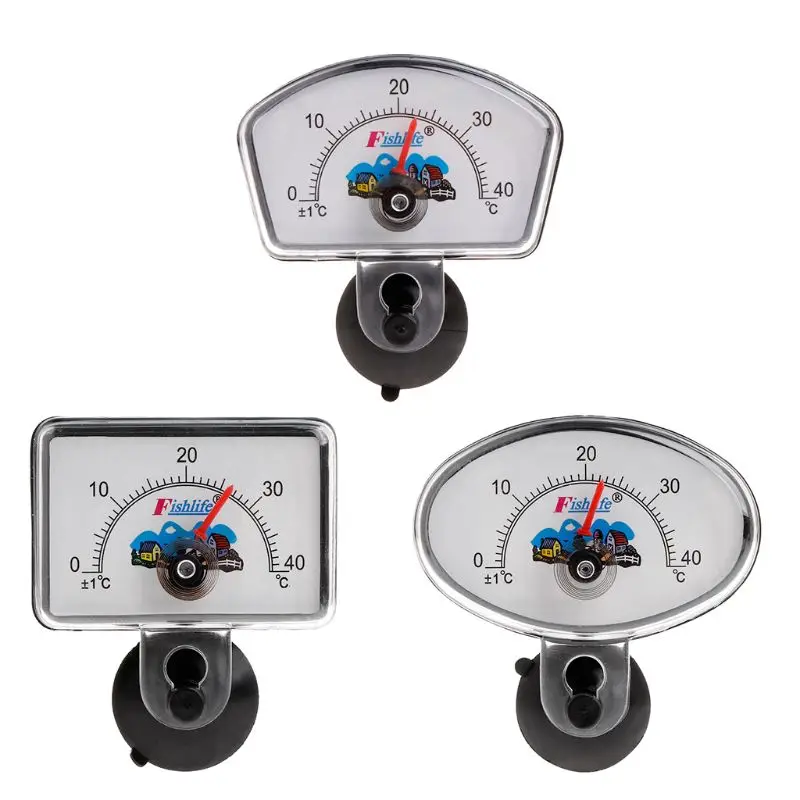 

Fan/Rectangle/Oval Shape Aquarium Thermometer Submersible Waterproof Water Temperature Measure Fish Tank Pointer Supplies C42