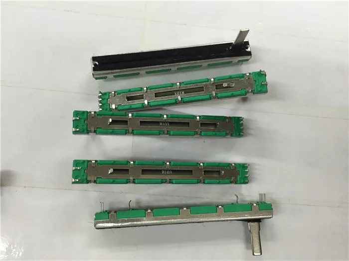 10 шт. B10K B103 B миксер фейдер 7 5 см 75 мм B10KX2 B50KX2 B100KX2 скользящий потенциометр |