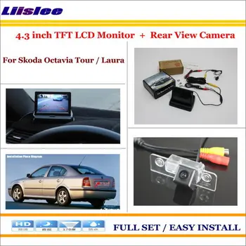 

Liislee For Skoda Octavia Tour / Laura In Car 4.3" Color LCD Monitor + Car Rear Back Up Camera = 2 in 1 Park Parking System