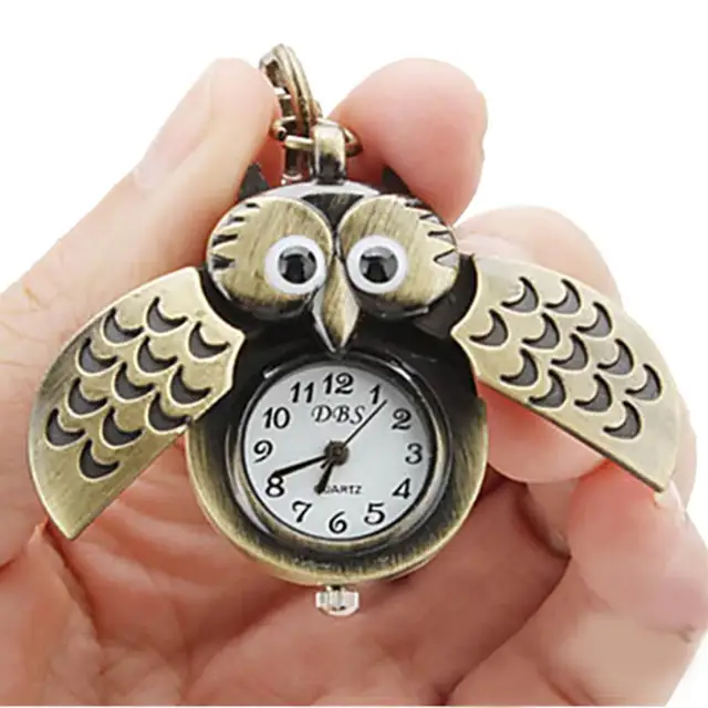 Moment # N03 DROPSHIPPING Fashion Unisex Owl Retro Watch Key Buckle Watch Neckla Moment # N03 DROPSHIPPING Fashion Unisex Owl Retro Watch Key Buckle Watch Neckla