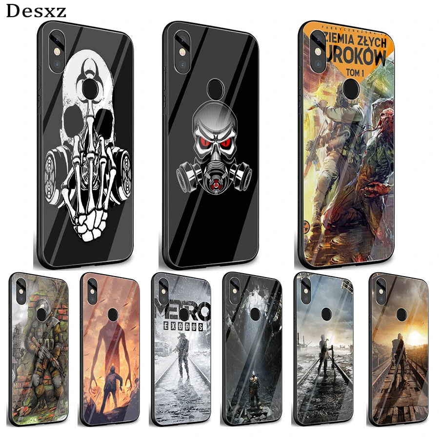 

Desxz Glass Mobile Phone Case For Xiaomi Note 5 6 7 Pro F1 A1 A2 4X 5X 6X 9 Cover Metro Exodus Bag Shell