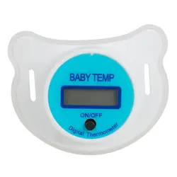 Младенческой соску оральный термометр Домашний ребенок соску электронный термометр Show в градусах Цельсия