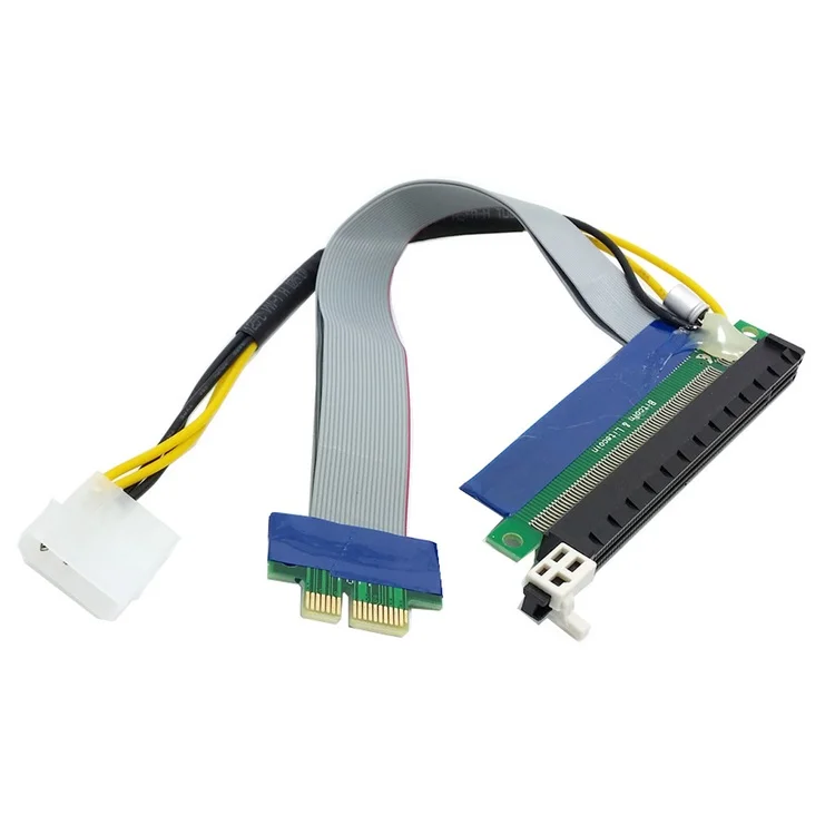 

PCI-E 1X Slot Riser Express 1x To 16x Extender Extension Ribbon Flex Cable PCI-Express Lead 15CM