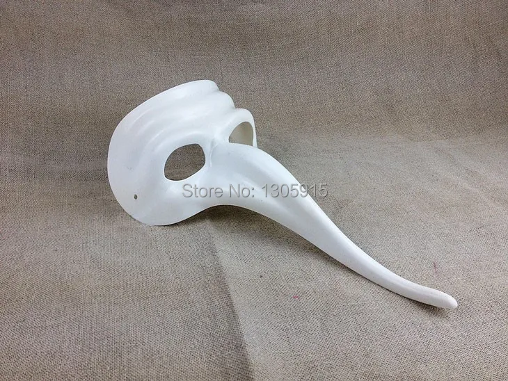 Белая маска цветные рисовальные маски diy длинный нос маска|long nose mask|white maskmask color |