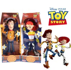 Disney Pixar История игрушек 15 дюймов говорить Вуди Джесси ПВХ мультфильм фигурку Коллекционная модель игрушки куклы для детей подарок с