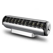 Автомобильный временный стоп знак разделяемый 11 номерной знак парковочная карта магнитное устройство для ароматерапии Черный ABS