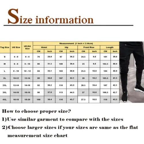 Mens Comfy Stretch Skinny Denim Jeans Pleated Cargo Pants Men Skinny Jeans Frayed Destroyed Trousers Casual Denim Pants Slim Fit