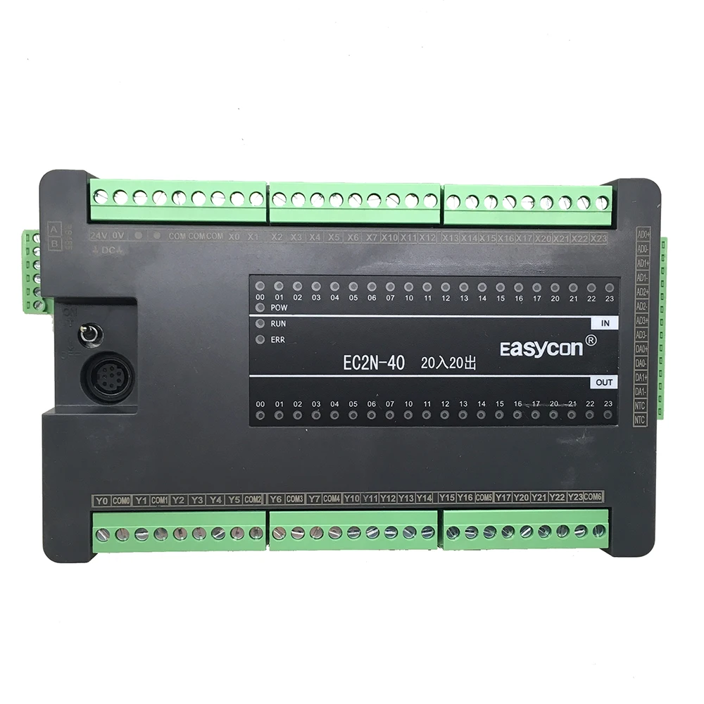 EC2N 40MT 40MR 4AD 2DA PLC программируемый контроллер для FX2n PLC RS485