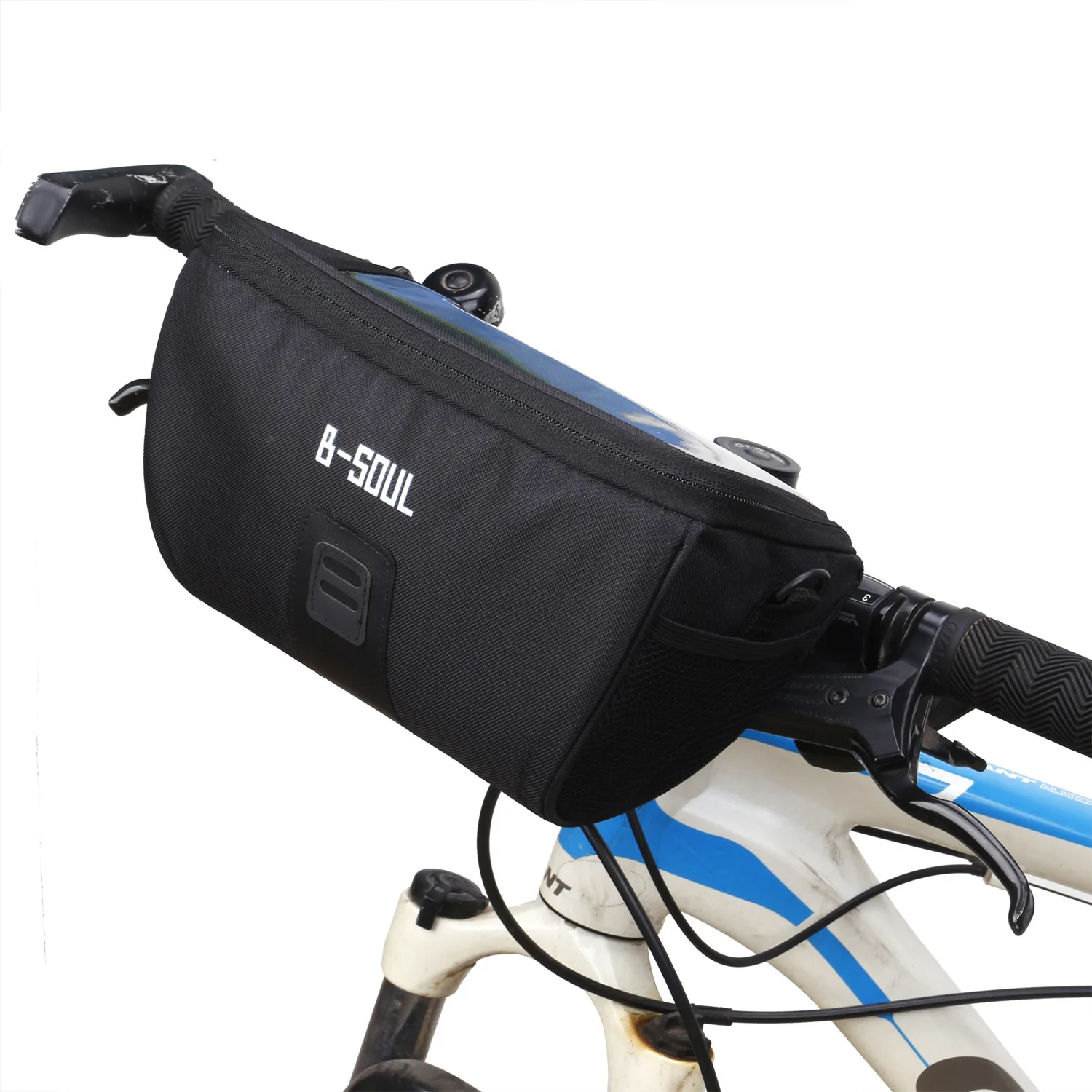 B-SOUL черная сумка на руль велосипеда передняя Труба Карманный наплечный пакет на открытом воздухе