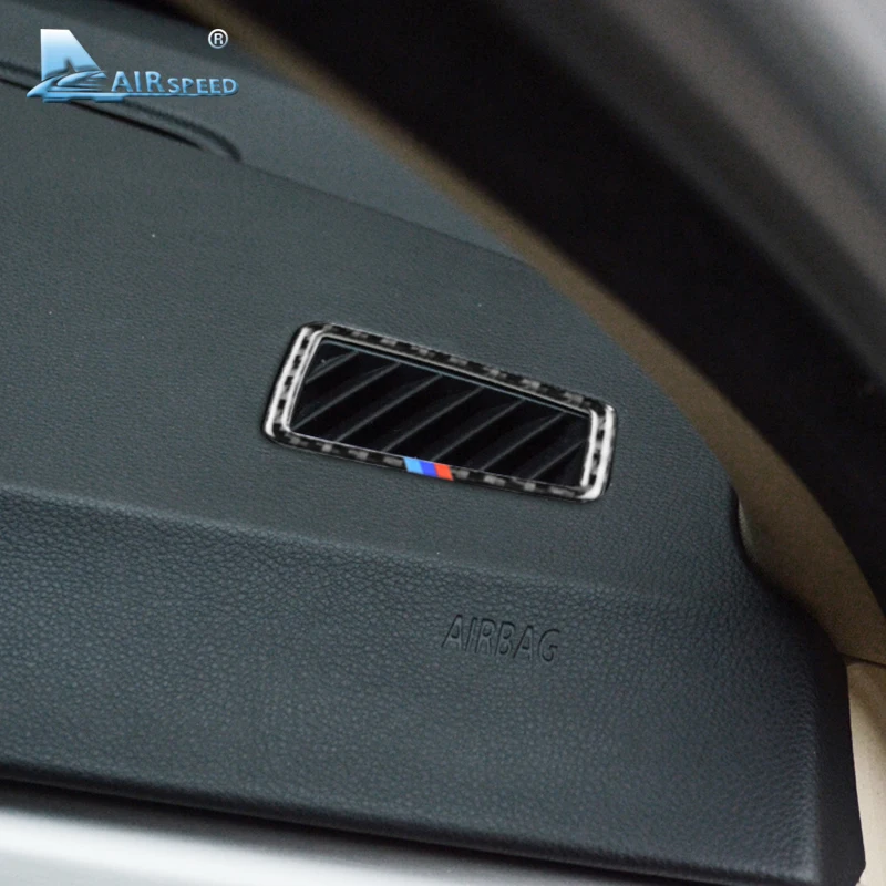 

Airspeed for BMW E90 E92 Carbon Fiber Car Air Conditioning Outlet Air Vents Frame Trim Stickers 3 Series 2005-2012 Accessories