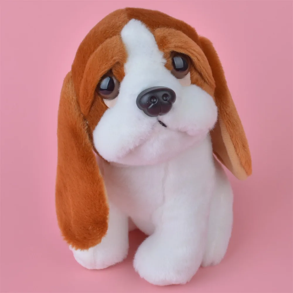 Плюшевая игрушка для собак, Basset Hound Dog для милых малышей/детей, подарок, плюшевая игрушка, бесплатная доставка