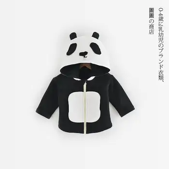 

2016 Autumn Winter New Baby Kids Girls Boy Cartoon Hoodied Jacket Thick With Fleece Warm Boys Zipper Coat