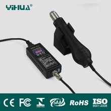 YIHUA, заглушка для горячего воздушного пистолета, Портативная паяльная станция BGA, Нагнетатель горячего воздуха, тепловая пушка, снос ветровых пушек, 220 В, 110 В, штепсельная вилка европейского и американского стандарта