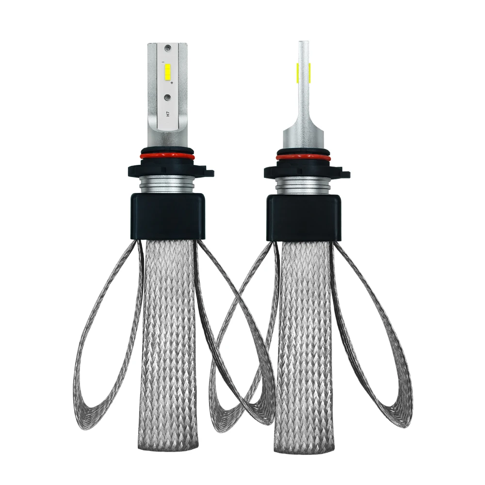 

2 X HB4/9006 COB LED Headlight Bulb 30W 4800LM 9V-36V Waterproof IP68 6000K Cold White Copper Belt for T8 Car SUV ALL IN ONE