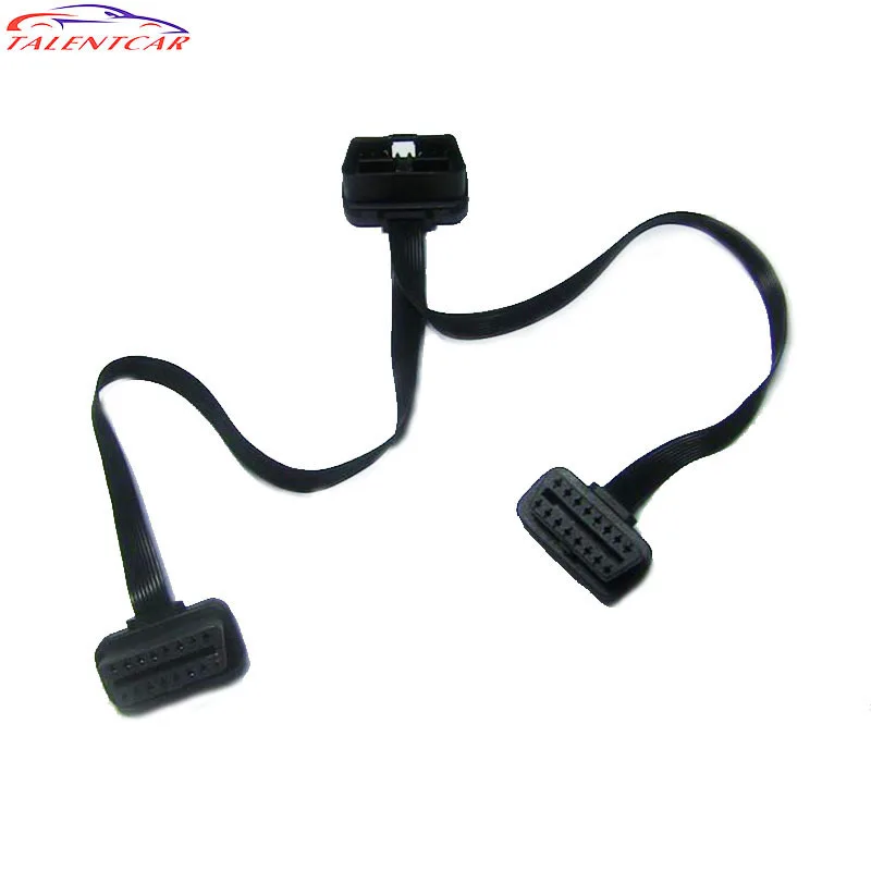 

Cheapest Price for Extension cable M to 2F Y Cables OBD 2 16 Pin Extension Male to Dual Female OBD2 OBDII Y connector cable