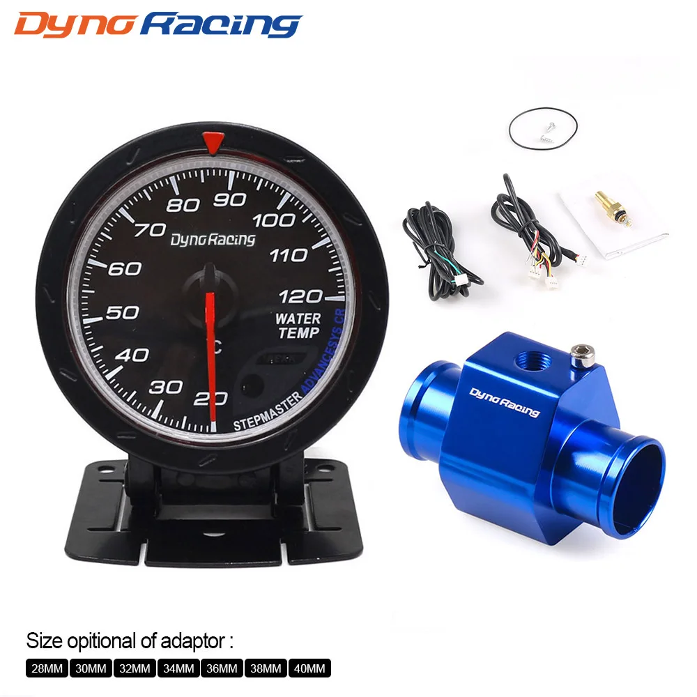 Water Temperature Gauge,Water Temperature Gauge Racing 60mm Tinted 17 Color OBD2 Mechanical Instrument 