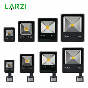 

Led Flood Light Outdoor Spotlight Floodlight 10W 20W 30W 50W Wall Washer Lamp Reflector IP65 Waterproof Pir Motion Sensor Light