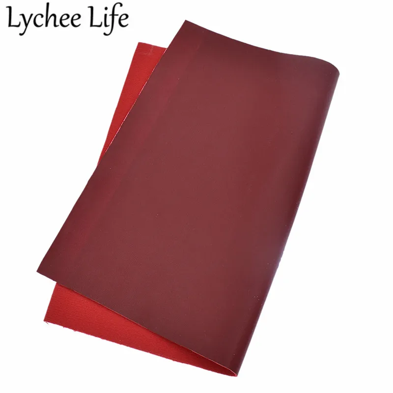 Lychee Life A4 мягкая гладкая искусственная кожа ткань сплошной цвет 29x21 см искусственная ткань DIY ручной работы швейная одежда декоративные принадлежности