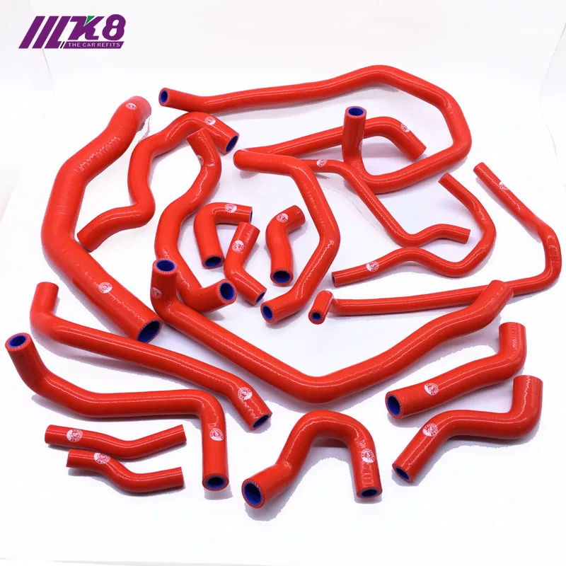 

Silicone Radiator Hose Kit For For V W GOLF MK7 GT I Audi 3 (19PCS) red/blue/black