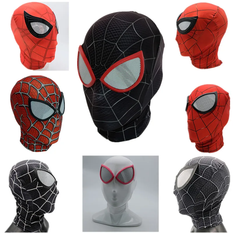 

The Amazing Spider-Man 2 Faceshell with Lens Silicone 3D Mask Cosplay Costume Halloween Super Heros Spiderman Mask Adult Kids