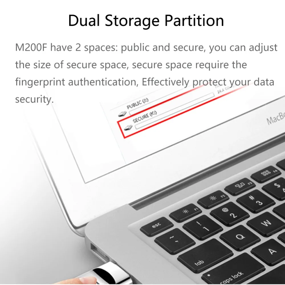 HIKVISION 64 Гб USB флеш-накопитель M200F Флешка с блокировкой отпечатков пальцев U диск Быстрая USB 3,0 Флешка для ноутбука Настольный бизнес