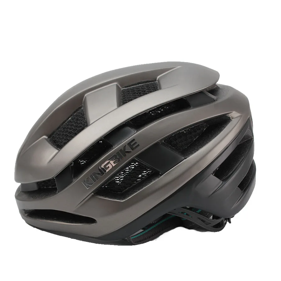 Велосипедный шлем KINGBIKE для женщин и мужчин 6 цветов Горный Дорожный велосипед сверхлегкие шлемы шлем MTB шлемы Ciclismo - Цвет: Titanium black