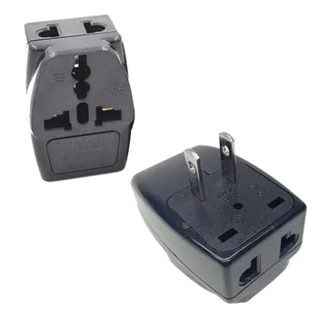 

10pcs/lot 1to3 USA Extended socket splitter AU UK EU to US Power Plug Travel Converter Adapter Adaptor Mexico USA Wall Socket