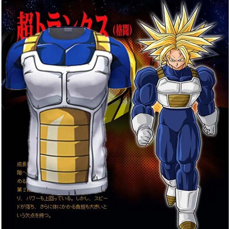 Buy Dragon Ball Z DBZ Super Saiyan Trunks Vegeta 3D T