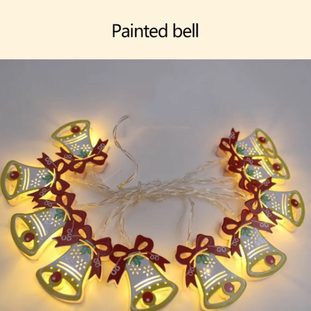 New LED10 Lamp Wrought Iron Painted Christmas Series Battery Box Light String Creative Decoration Night | Освещение