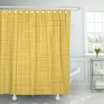 

Shower Curtain with Hooks Beige Abstract Yellow Natural Tan Linen High Resolution Airy Burlap Canvas Colored Bathroom