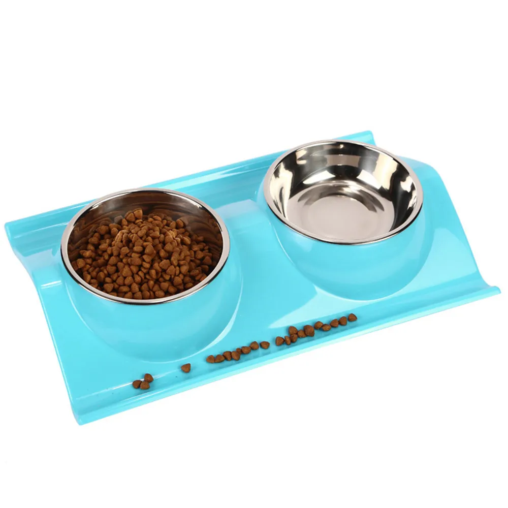 

Stainless Steel Pets Dog Bowl Travel Food Bowls For Cats Dogs Pink Outdoor Drinking Water Pet Dog Dish Feeder Tableware