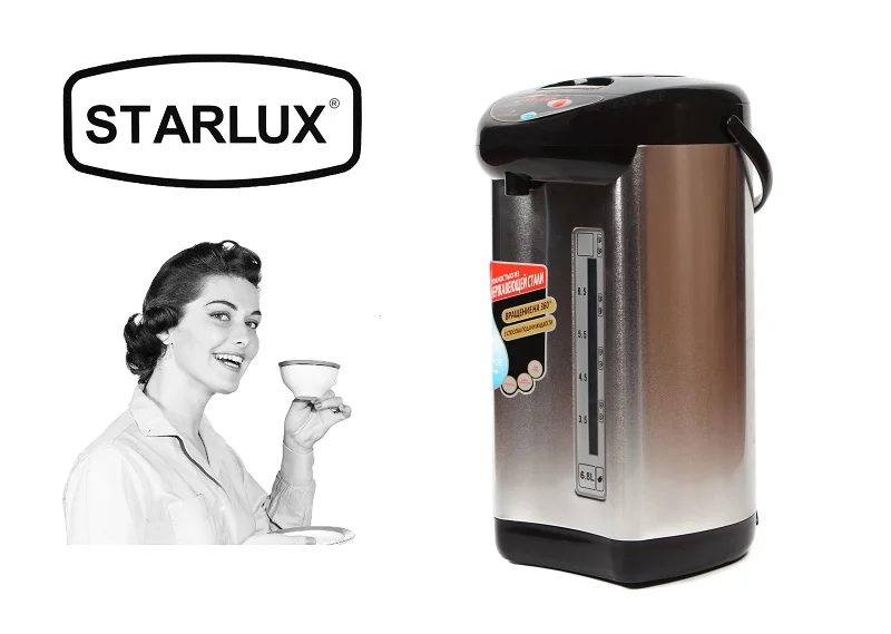Термопот чайник Starlux SL 568 6 0л|steel electric kettle|stainless steel kettleelectric kettle |