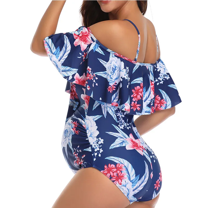 

Maternity Swimsuit Women 2019 Swimwear One Piece Bodysuit print Ruffle Bathing Suits Wear Pregnant Female Beachwear Swim Suit
