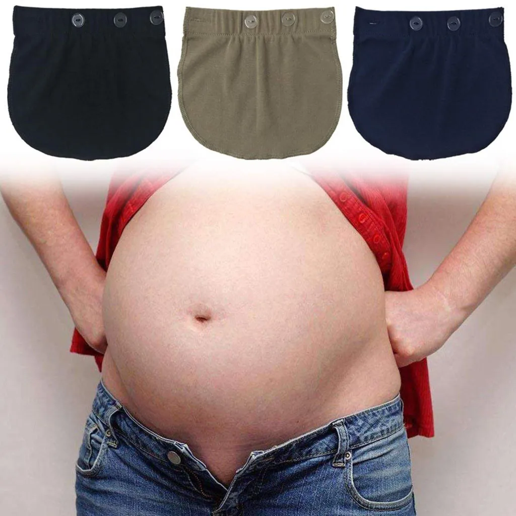 

Maternity Waistband Three Button Holes Belt Solid Color Extender Adjustable Elastic Pants Waist Waistband For Premaman Ciazowe