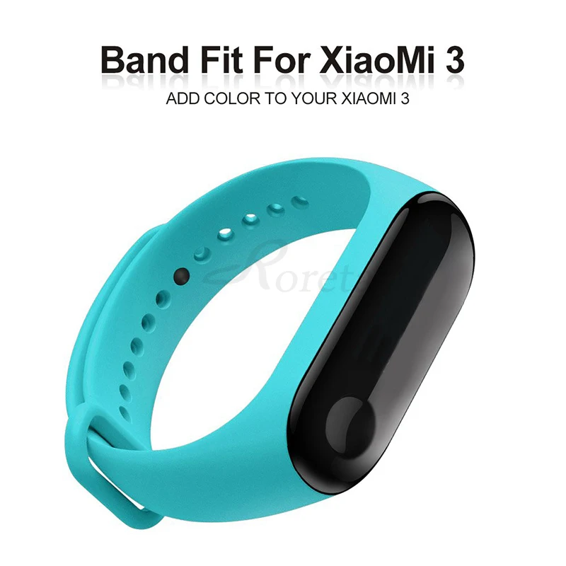 Roreta mi Band 3 4, силиконовый ремешок, смарт-браслет, аксессуары, ремешок для Xiaomi mi, 3, 4, цветной браслет, браслет, pulsera correa