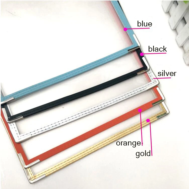 1 sheet 2 View PVC A4 Menu Covers Fits A4 Paper Protective corner restaurant book black/blue/silver/gold/orange PU leather edge