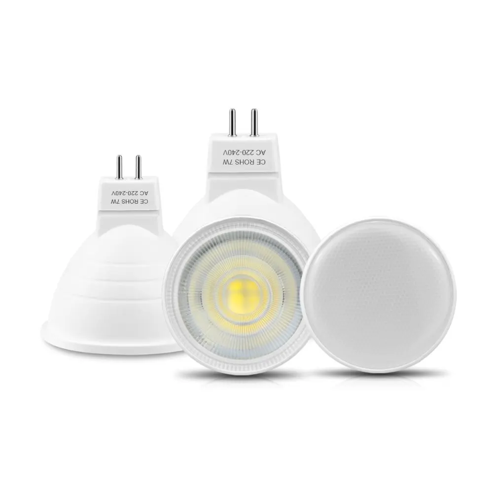 

AIMENGTE Non-Dimmable 220V 230V LED Bulb lamp Beam Angle 120 30 7W Indoor Downlight lighting MR16 LED Bulb Spotlight