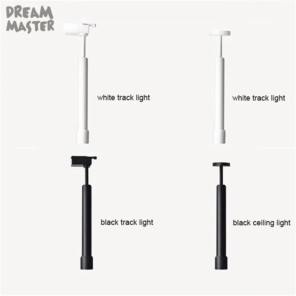 Industiral 7 Вт Cree LED zoom дорожное освещение 10 70 градусов масштабируемое 2 провода трек