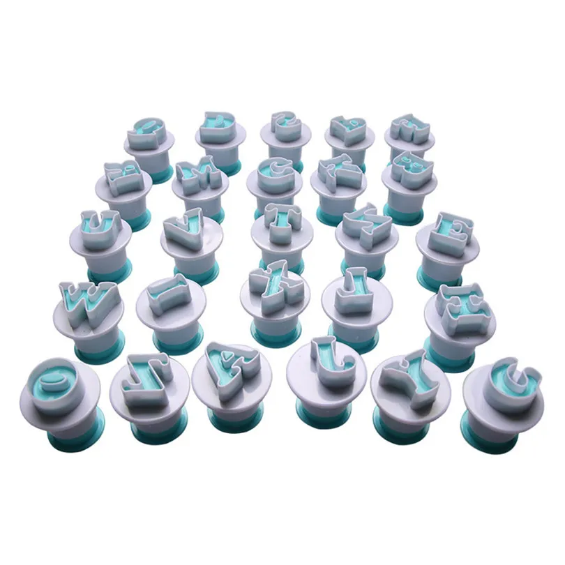 Cake decorating tools Food Grade Plastic Mould Letter Cake Tool Case Digital Fondant Stamp With DIY Mould Kitchen Tools (5)