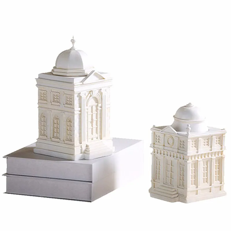

Simulation White Castle Storage Box Statue Resin Craftwork Living Room Study Personality Home Furnishings Ornaments Gift L2820